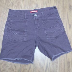 Purple Denim Shorts